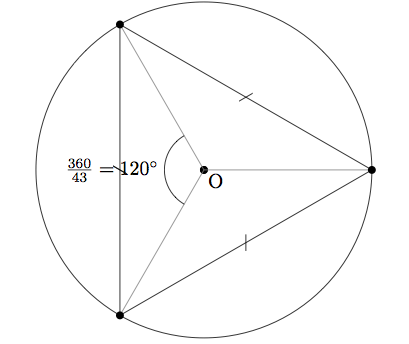 triangle équilatéral et rotation